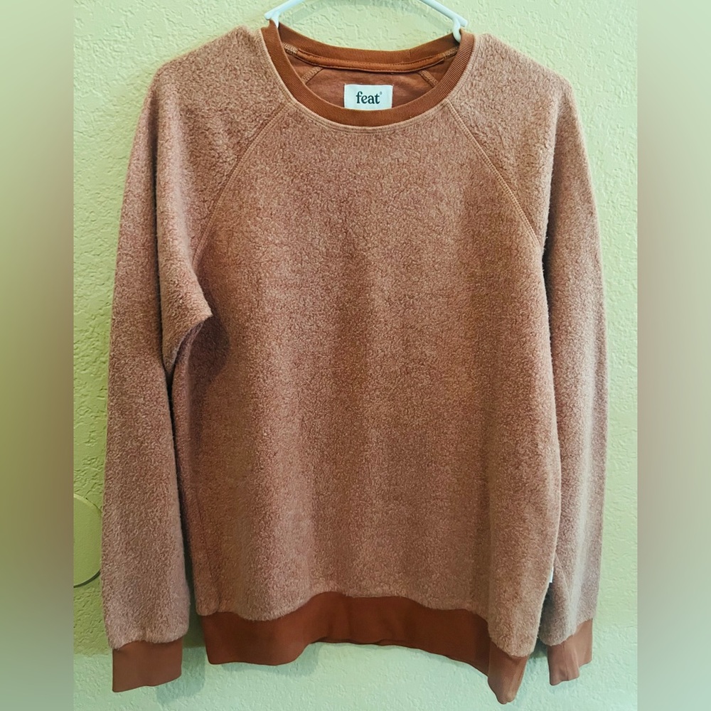 Feat BlanketBlend Crewneck Pullover Sweater in Cayenne